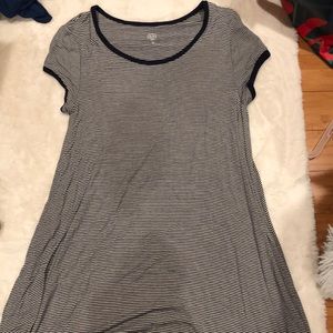 Stripped T-shirt dress